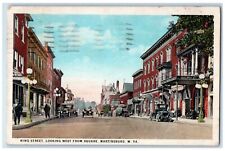 1946 King Street Looking West Square Martinsburg West Virginia Vintage Postcard picture