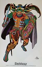Jack Kirby rare 1972 print:  Balduur from Jeremy Kirby's personal collection picture