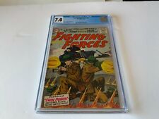 OUR FIGHTING FORCES 14 CGC 7.0 PANZER TANK GI BAZOOKA DC COMICS 1956 picture