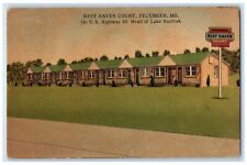 1957 Rest Haven Court Motel Roadside Tecumseh Missouri MO Vintage Postcard picture