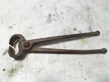 Vintage Farrier Horseshoeing Blacksmith Clippers Cutters Nippers Tool 13 1/2