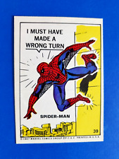 1967 Philadelphia Gum Marvel Super Heroes Stickers #39 - Spider-Man picture