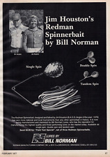 1977 Bill Norman Fishing Lures Redman Spinnerbait Print Ad picture
