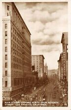 Los Angeles California 1920-30s RPPC Real Photo Postcard Main Street HOTEL CECIL picture