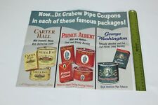 VTG Dr Grabow Pipe Carter Hall Prince Albert Poster Advertising Foldout Poster picture
