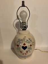 Vintage Handmade CCD Table Lamp, Made USA, Circa 1980s 18 1/2” high, 7” diameter picture