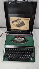 Vintage Silver Reed Silverette II Green Typewriter With Manual And Case Working picture
