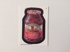 1991 TOPPS TRUCKER’S STRAWBERRY TRAFFIC JAM WACKY PACKAGES CARD PARODY, #3 NM  picture