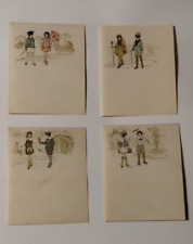 Set Of 4 Assorted Early 1900's American Stationery For Young Adults & Teenagers picture