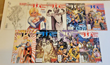 JSA Classified LOT OF 9  #1-7 Power Girl- ADAM HUGHES Variant- Johns/Conner 2005 picture