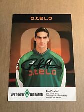 Paul Stalteri, Canada 🇨🇦 SV Werder Bremen 1997/98 hand signed  picture