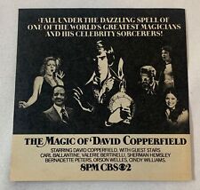 1978 CBS tv special ad ~ THE MAGIC OF DAVID COPPERFIELD Orson Welles picture