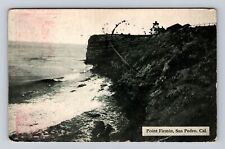 San Pedro CA-California, Point Firmin, Antique, Vintage Souvenir c1910 Postcard picture