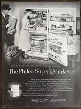 Vintage 1956 Philco Super Marketer Refrigerator Full Page Original Ad 823 picture