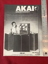 AKAI America, LTD. Los Angeles CA  Reel-to-Reel 1972 Print Ad - Great To Frame picture