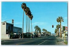 c1960 Harvard Ave Intersection Florida Ave Downtown Hemet California CA Postcard picture