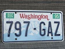 1995  WASHINGTON   License Plate    ** ‘95 WA ** YOM eligible soon picture