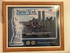NY State Quarter Twin Towers World Trade Center Wood 15