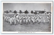 c1940's 9th Division Band Fort Dix New Jersey NJ Vintage WW2 Army Postcard picture