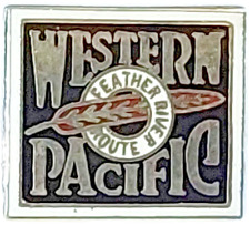 Western Pacific Feather River Route (Oakland CA & Salt Lake City UT) Lapel Pin picture