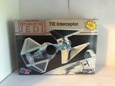 1983 Star Wars Return of the Jedi TIE Interceptor Snap Model Kit NIB 1-1972 Mint picture