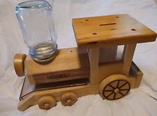 Vintage Wooden Train Engine Gumball Candy Dispenser Carson Toy & Trinket Company picture