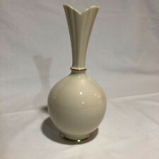 Vintage Lenox Vase Bulbous Ivory with Gold Trim -Elegant picture