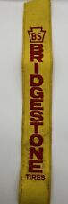 Bridgestone BS Iron On Patch Vintage Rare Yellow Vertical Large 14X2 Inches picture