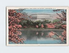 Postcard Lincoln Memorial from across Potomac Washington DC USA picture