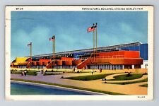 Chicago, IL-Illinois, World's Fair Agricultural Building c1933, Vintage Postcard picture