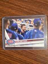 2017 TOPPS SERIES 1 DUGOUT PHOTO VARIATION KRIS BRYANT SSP #1 CUBS / ROCKIES picture