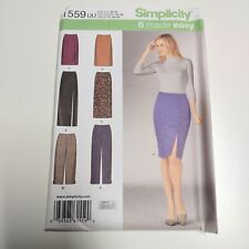 Simplicity 1559 Ladies Pants Skirt Pattern Sz 16 -22 NEW Uncut Slim Pencil picture
