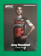 CYCLING cycling card JOEY ROSSKOPF team BMC 2018 picture