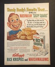 1950’s Howdy Doody’s Favorite Treat Kellogg’s Rice Krispies Colored Magazine Ad picture