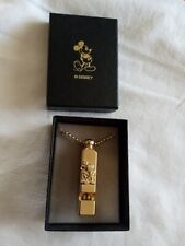 Vintage Disney Mickey Mouse  Gold Tone Whistle Nos With Box Nice See Pictures  picture