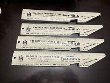 NOS IH FARMALL FAST HITCH ADVERTISING METAL RULER picture