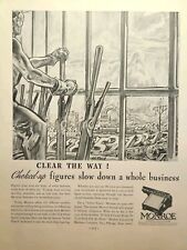 Monroe LA-6 Adding Calculator Orange NJ Industrial Art  Vintage Print Ad 1936 picture