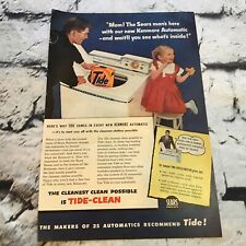 Vintage 1956 Print Ad Kenmore Washer Tide Laundry Detergent Advertising Art picture