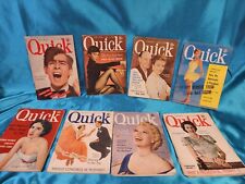 Quick News Weekly Magazine lot 1950s Johnnie Ray Fighting Democrats lot of 8  picture
