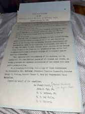 1901 Los Angeles CA Newman Club Resolution on President McKinley Assassination picture