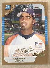 2005 Bowman Draft Picks First Year NELSON CRUZ Gold Parallel Rookie Card picture