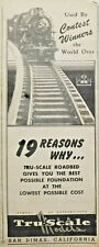 San Dimas California Tru-Scale Vtg Model Train Brochure Catalog 1950s 19 Reasons picture