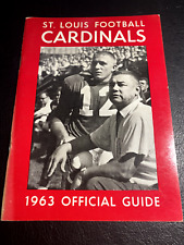 1963 St. Louis Cardinals Press Radio Television Guide NFL Football picture
