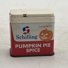 VTG Shilling Pumpkin Pie Spice McCormick Jack O Lantern Halloween 3/4 Full Retro picture