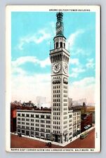 Baltimore MD- Maryland, Bromo Seltzer Tower Building, Antique, Vintage Postcard picture