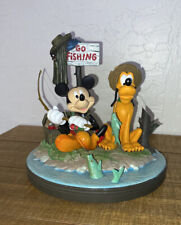 Disney Gone Fishing Mickey & Pluto figurine  Art By Charles and Bruce Boyer picture