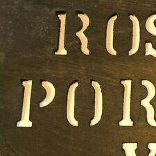 Vintage 1890's - 1910's Cardboard Produce / Grocer Crate Stencil - Portsmouth VA picture