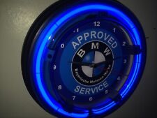 BMW Motors AppService Auto Garage Mechanic Bar Man Cave Neon Wall Clock Sign picture