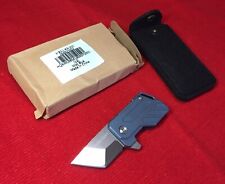 NOS Fura Gear Mist Blue Frame Lock Knife D2 Steel Sold Out picture