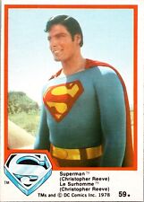 Christopher Reeve 1978 O-Pee-Chee OPC SUPERMAN #59 Rookie Card RC EX+ picture